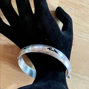 Vintage story teller Taxco Mexico 925 Sterling bracelet.